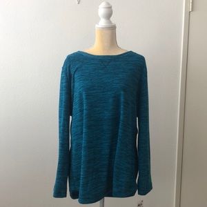 Karen Scott Sport True Teal Sweatshirt